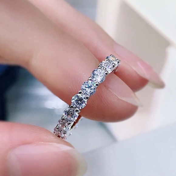 Sterling Silver Eternity Ring - Picture 1 of 9